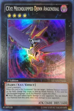 Yugioh 2013 CXYZ Mechquipped Djinn Angeneral🩸 SR 1st Ed. NUMH-EN036 Near Mint - Image 1