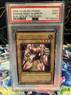 2003 YU-GI-OH! PROMO DUELISTS OF THE ROSES #003 GAMMA THE MAGNET WARRIOR PSA 9 - Image 1