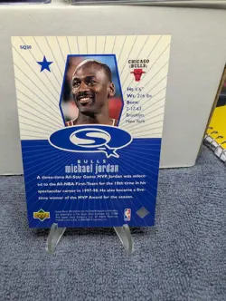1998-99 Upper Deck UD Choice - Starquest Michael Jordan #SQ30 Blue - Image 4
