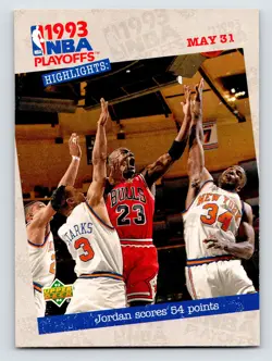 MICHAEL JORDAN 1993 Upper Deck '93 NBA Finals MVP #204 Chicago Bulls - Image 3