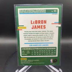 2023-24 Panini Donruss Optic LEBRON JAMES Blue Velocity Prizm LA Lakers #65 - Image 3