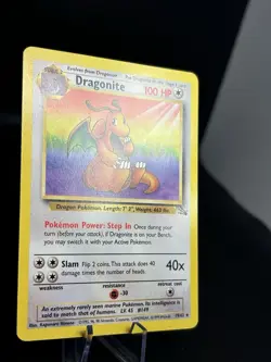 Dragonite 19/62 Fossil Non Holo Rare Pokemon Card 1999 Vintage Set NM MINT 💎 - Image 2