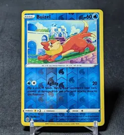 Buizel Common Reverse Holo Water 2022 Brilliant Stars Pokemon TCG Card 038/172 - Image 1