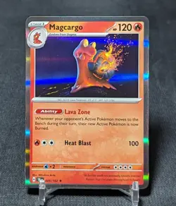 Magcargo Holo Rare Fire 2024 Temporal Forces Pokemon TCG Card 029/162 - Image 1