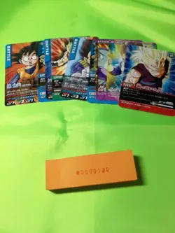 Dragon ball Z Data Carddass Card Set Bandai Goku Vegeta Goten 001 - Image 1