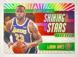 2019-20 Illusions LeBron James Green Emerald Shining Stars Acetate SP #5 Lakers - Image 1