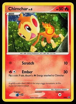 Chimchar DP02 Holo Diamond and Pearl Promo Pokemon Card - Image 1