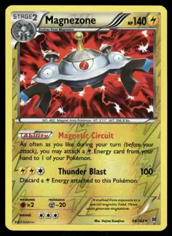 Pokemon Cards Magnezone 54/162 Reverse Holo BREAKthrough XY NM - Image 1