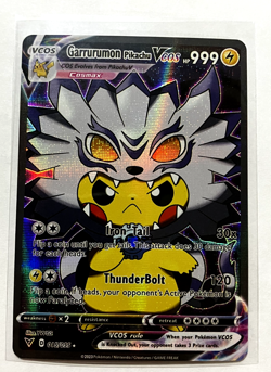 Garrurumon Pikachu Pokemon Card VCOS Holo Cosplay w/ Video - Image 4