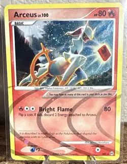 Arceus Lv 100 Fire Type Rare Holo Pokemon Card 2009 - AR3 - Image 1