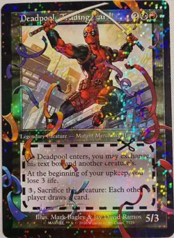 MTG Secret Lair Deadpool Trading Card Pool Party Chase Foil 7129 2BR - Image 1