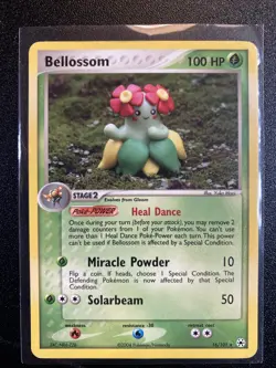 Pokemon TCG Bellossom EX Hidden Legends Card 16/101 Regular Rare Yuka Morii - Image 1