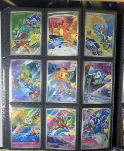Pokemon 2026 First Partner Illustration Collection Series 1 Promo Set (9 Cards) - Image 1