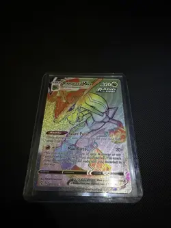 Pokemon Rayquaza VMAX Secret Rare Full Art Holo 217/203 Evolving Skies Card - Image 1