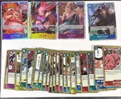 ONE PIECE CARD LOT (27 CARDS) HOLO/FOIL + RARES | OP TCG | NM CHN Ver. - Image 1