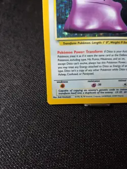 Pokemon TCG Ditto Card 3/62 Fossil Set Holofoil Holo Rare Vintage 1999 WOTC - Image 4