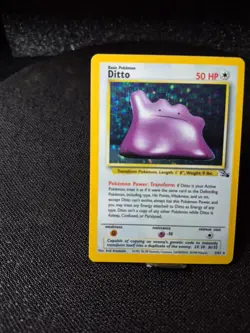 Pokemon TCG Ditto Card 3/62 Fossil Set Holofoil Holo Rare Vintage 1999 WOTC - Image 5
