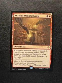 Weapons Manufacturing 168 MTG Edge of Eternities Rare Normal NM - Image 1