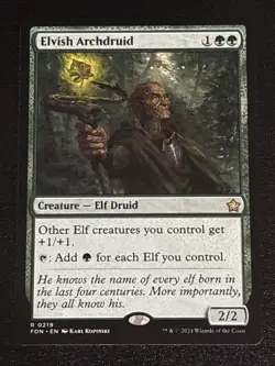 MTG Foundations Elvish Archdruid 0219 NM Rare - Image 1