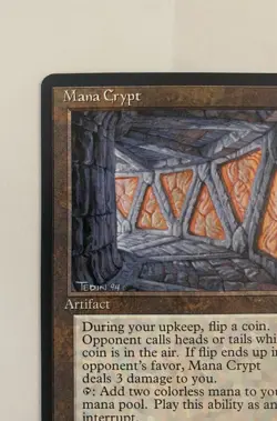 Mana Crypt - MTG Magic the Gathering Book Promo - NM ( Never Played ) - Image 2