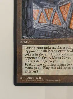Mana Crypt - MTG Magic the Gathering Book Promo - NM ( Never Played ) - Image 4