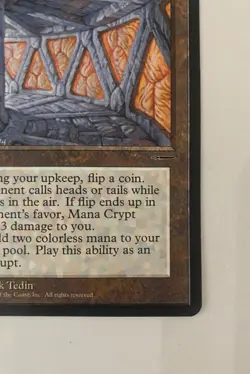 Mana Crypt - MTG Magic the Gathering Book Promo - NM ( Never Played ) - Image 5