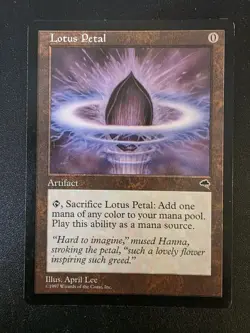 Lotus Petal 1997 Artifact April Lee Regular English MTG - Image 1