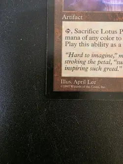 Lotus Petal 1997 Artifact April Lee Regular English MTG - Image 3