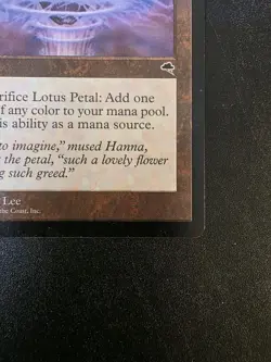 Lotus Petal 1997 Artifact April Lee Regular English MTG - Image 4