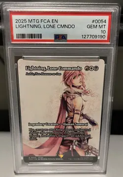 Lightning, Lone Commando #0054 MTG FCA Final Fantasy PSA 10 - Image 1