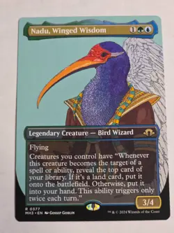 Nadu, Winged Wisdom Borderless- Modern Horizons 3 MTG - Image 1