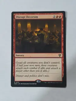 Disrupt Decorum 0151 MTG MKC Commander: Murders at Karlov Manor Rare NM - Image 1