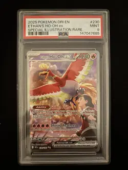 2025 Pokemon Scarlet And Violet Destined Rivals Ethan's Ho-oh EX #230 PSA 9 Mint - Image 1