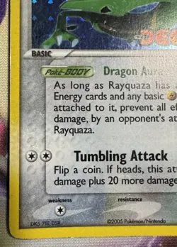 2005 Pokemon Rayquaza 22/107 ex Deoxys Reverse Holo Stamped - MP - Image 3