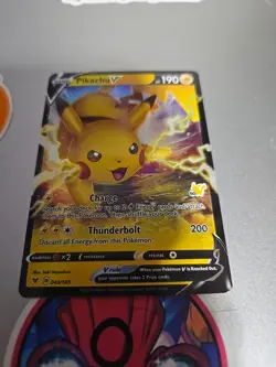 Pokemon TCG Pikachu v Ultra Rare Card Vivid Voltage 2020 - Image 1