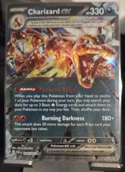 Pokemon TCG - Charizard ex 054/091 Double Rare - S&V Paldean Fates - NM - Image 1