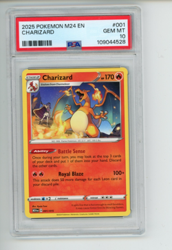 2025 Pokemon M24 EN Charizard 001/015 McDonald's Collection PSA 10 GEM - Image 1