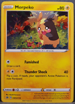 Morpeko SWSH116 Chilling Reign Promo Holo Pokemon Pokemon Card English Near Mint - Image 1