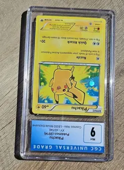 PIKACHU COSMOS HOLO MINT PSA 9 2014 POKEMON XY #42/146 LEGO MOVIE EXCL W/Swirl - Image 5
