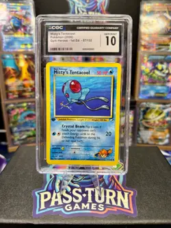 POKEMON - MISTY'S TENTACOOL 57/132 - GYM HEROES 1ST EDITION - CGC 10 - 2000 - Image 1