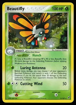 Beautifly 2/107 Holo Rare EX Deoxys Pokemon Card - Image 1
