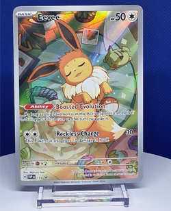 Eevee 173 Scarlet & Violet Prismatic Black Star Promo Pokemon - Image 1