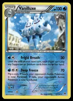 Pokemon Cards Vanilluxe 45/162 Reverse Holo BREAKthrough XY NM - Image 1