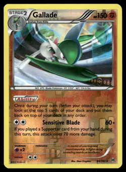 Pokemon Cards Gallade 84/162 Reverse Holo BREAKthrough XY NM - Image 1