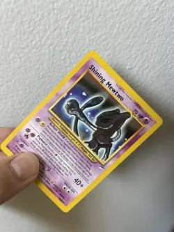 Pokemon Shining Mewtwo Holo Psychic 70 HP Card 109/105 English 2000 - Image 1