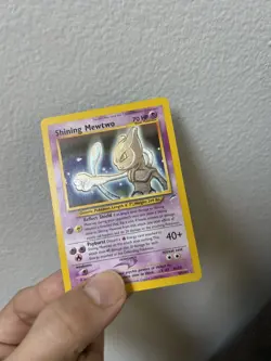 Pokemon Shining Mewtwo Holo Psychic 70 HP Card 109/105 English 2000 - Image 2