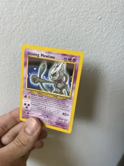 Pokemon Shining Mewtwo Holo Psychic 70 HP Card 109/105 English 2000 - Image 5