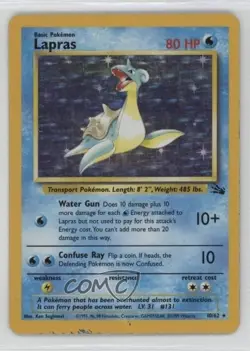 Lapras Holo Pokemon Fossil #10 1999 - Image 1