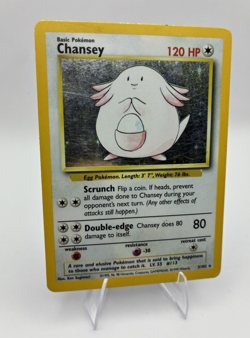 Chansey, Pokemon Moderately Played, Base Set, Holo Rare, 3/102 - Image 1
