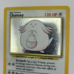 Chansey, Pokemon Moderately Played, Base Set, Holo Rare, 3/102 - Image 2